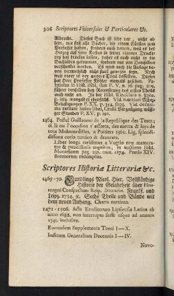 306-340, Scriptores Historiae Litterariae & c. - Scriptores Antiquitatum Sacrarum & Profanarum
