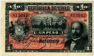 Geldschein, Peso, 13.8.1919