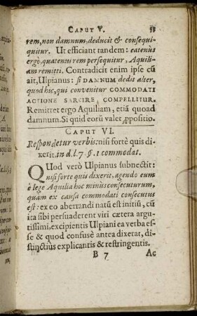Caput VI. - Caput VIII.