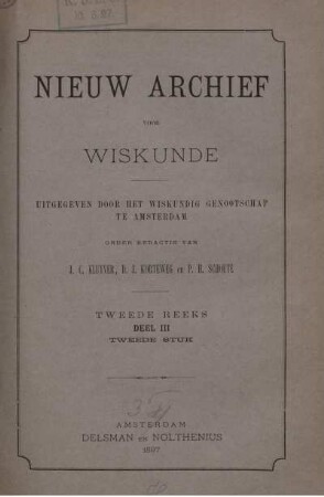 Tweede Reeks. Deel III. Tweede Stuk.