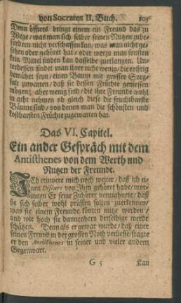 Das VI. - XI. Capitel.