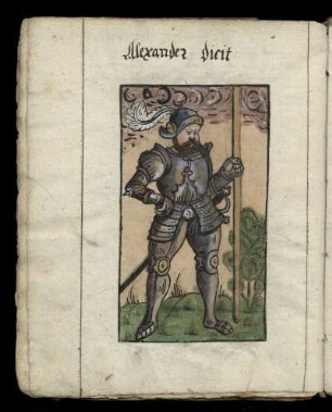 Alexander in Rüstung