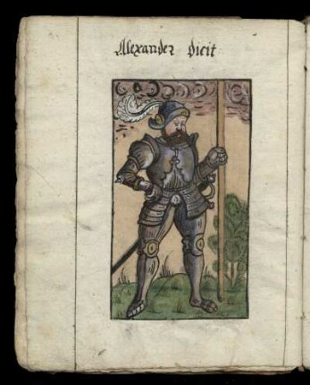 Alexander in Rüstung