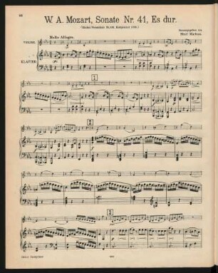 Violine und Klavier[, KV 481]