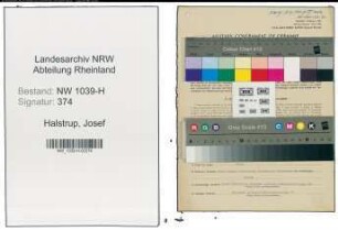 Entnazifizierung Josef Halstrup , geb. 26.02.1890 (Steuerberater)