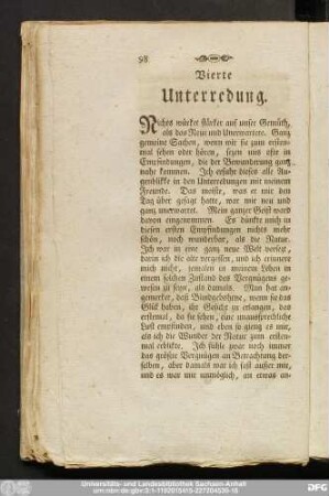 Vierte Unterredung.