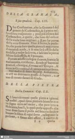 Cap. LIX. Della Granata, E sue qualità