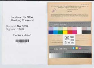 Entnazifizierung Josef Heckers, geb. 07.03.1905 (Kaufmann)