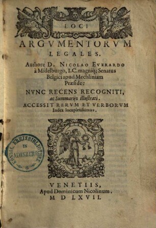 Loci argumentorum legales
