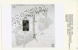 Randbebauung Breitenbachviertel, Berlin-Dahlem (Diplomarbeit bei Willy Kreuer): Lageplan 1:1000