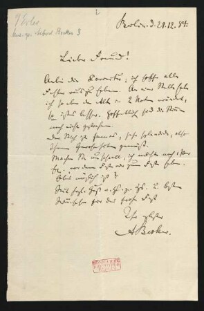Brief an Hermann Erler : 21.12.1884