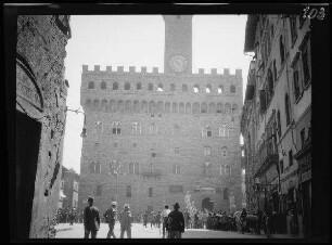 Florenz (Italien): "Palazzo Vecchio" auf der Piazza della Signoria
