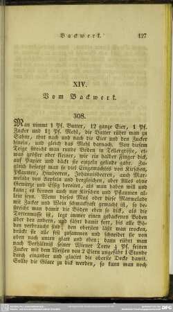 XIV. Vom Backwerk