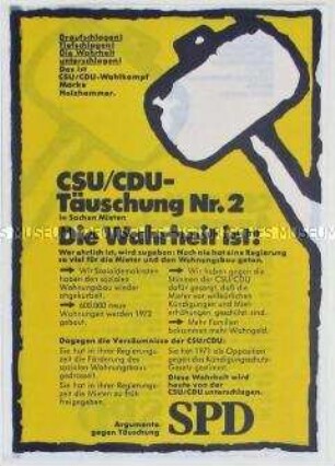 Wahlpropaganda der SPD zur Bundestagswahl 1972