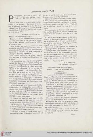Pictorial photography at the St. Louis exposition