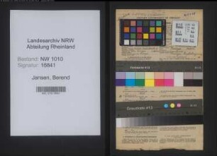 Entnazifizierung Berend Jansen , geb. 17.08.1887 (Prediger)