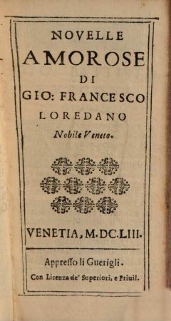 Novelle amorose