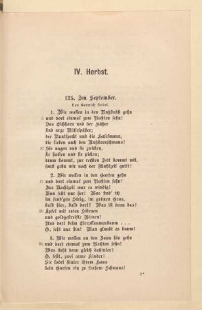 IV. Herbst