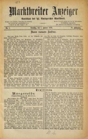 Marktbreiter Anzeiger. 16. 1895