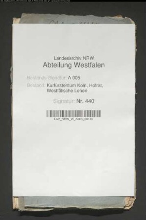 Die Burglehen zu Eversberg und Bilstein der von Schade