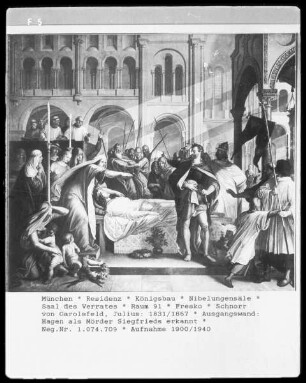 Hagen als Mörder Siegfrieds erkannt