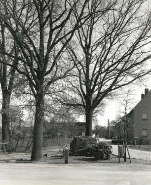 Denkmal für die Gefallenen des 1. Weltkrieges : Denkmal für die Gefallenen des 1. Weltkrieges. Braunkohlenquarzit (ab 1918). Schönteichen-Biehla, Bergstraße