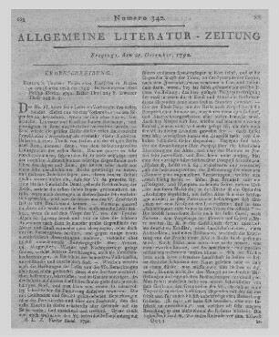 [Heidegger, Heinrich]: Manuel de l'étranger, qui voiage en Suisse. - Zürich : Orell, Gessner, Füssli und Co. Partie 1-2. - 1790