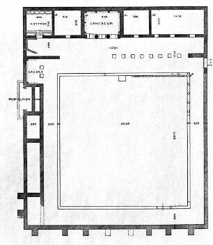 Grundriß des unteren Gymnasion