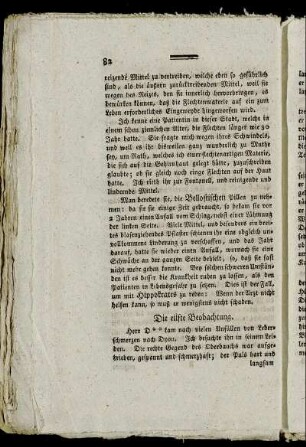 Die eilfte Beobachtung.