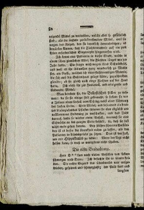 Die eilfte Beobachtung.