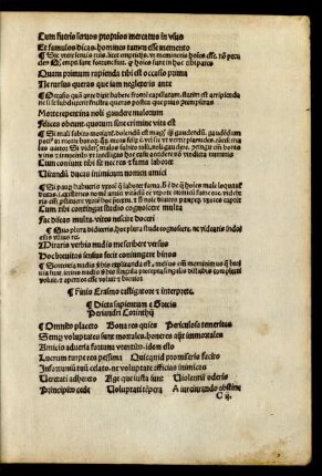 Dicta sapientum e Grecis Periandri Corinthii