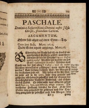 333-354, Dominica Resurrectionis Domini nostri Jesu Christi, secundum Carnem; Dominica in Albis