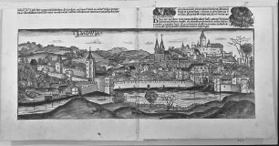 Passau, Holzschnitt aus der Schedelschen Weltchronik, fol. CXCIX/CC