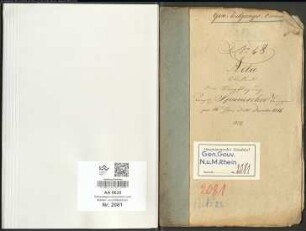 Wälderdepartement: Verpflegung Königlich Spanischer Truppen pro 16. Juni ad 31. Dezember 1814