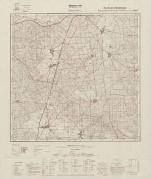 3940 Stackelitz, Topographische Karte 1:25000 (4cm - Karte)
