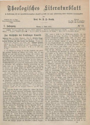 281-286 Zur Geschichte des Constanzer Concils