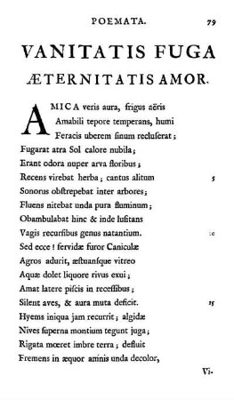 Vanitatis Fuga Æteritatis Amor.
