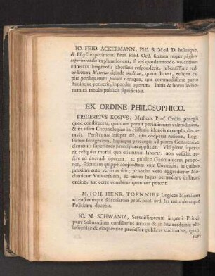Ex Ordine Philosophico.