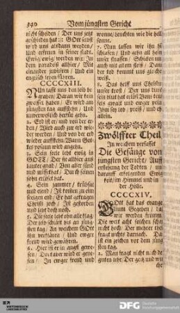 Vom jüngsten Gericht und Aufferstehung der Todten.