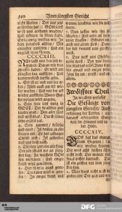 Vom jüngsten Gericht und Aufferstehung der Todten.