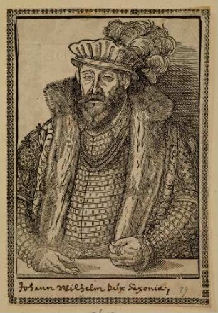 Bildnis des Johann Wilhelm von Sachsen-Weimar