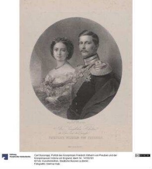 Porträt des Kronprinzen Friedrich Wilhelm von Preußen und der Kronprinzessin Victoria von England
