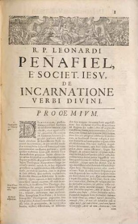 R.P. Leonardi Peñafiel Peruani Riobambensis, E Societate Jesu ... Tractatus De Incarnatione Verbi Divini : Opus Posthumum ...