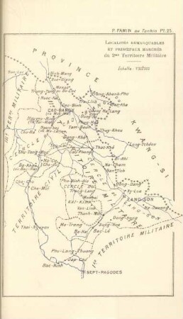 Localités remarquables et principaux marchés du 2me Territoire Militaire