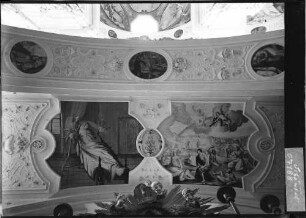 Schöntal Kloster Schöntal Deckenmalerei mit Stuckarbeiten