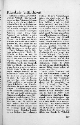 Klerikale Sittlichkeit