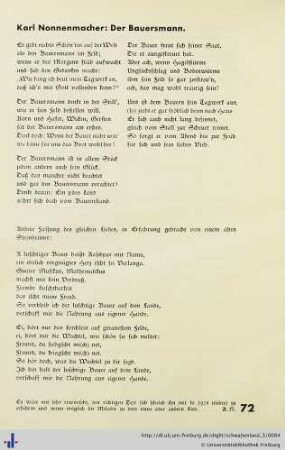 Der Bauersmann (Gedicht).
