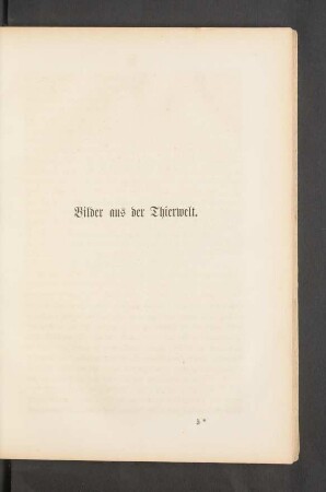 Bilder aus der Thierwelt.