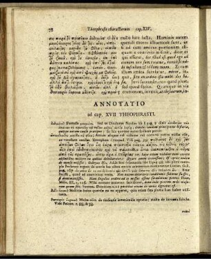 Annotatio ad Cap. XVII Theophrasti.
