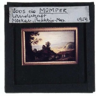 Momper (d. J.), Landschaft mit einer Kapelle auf einem Hügel